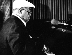 Photograph of Erbie Bowser playing the piano
